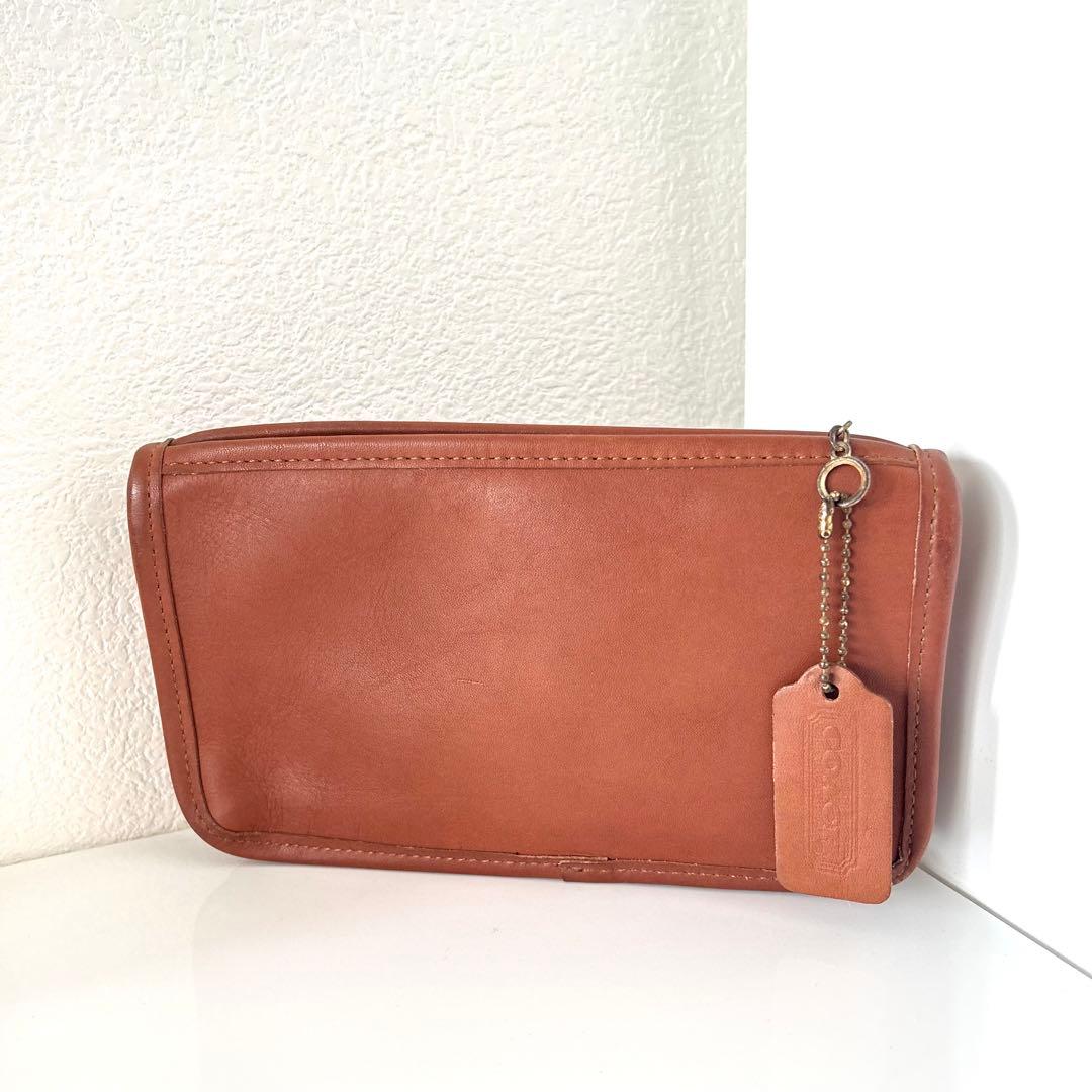 【Old Coach】オールドコーチ ブラウンレザー ポーチ