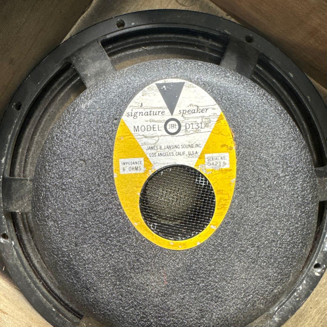 り*り様 父の遺品整理、JBL D131 スピーカー