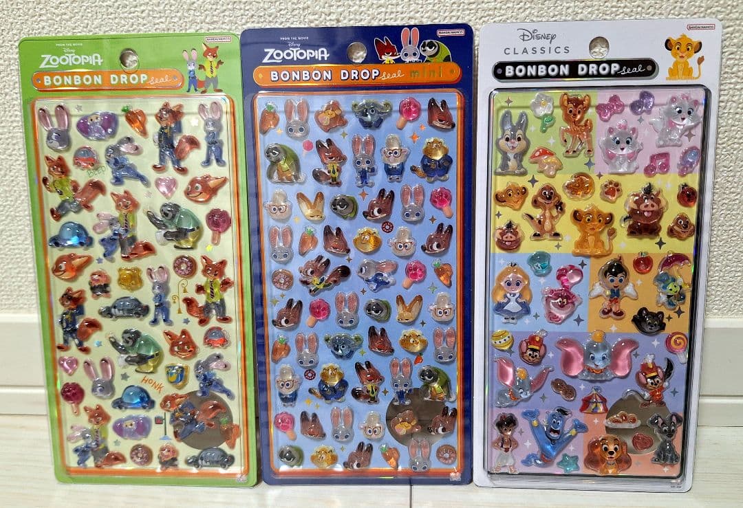 ボンボンドロップシール　ディズニー　クラシック　ズートピア　mini