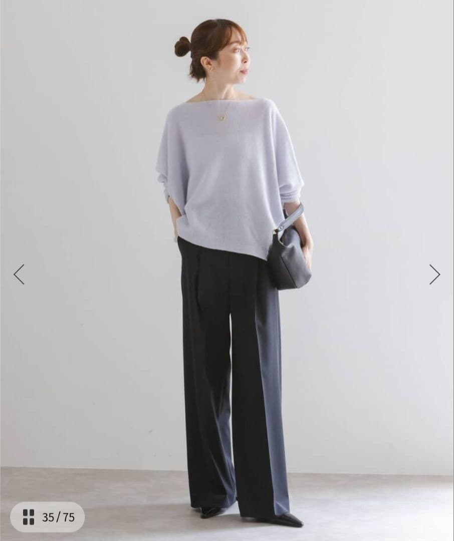 Noble ファインウールドルマンプルオーバー　パープル