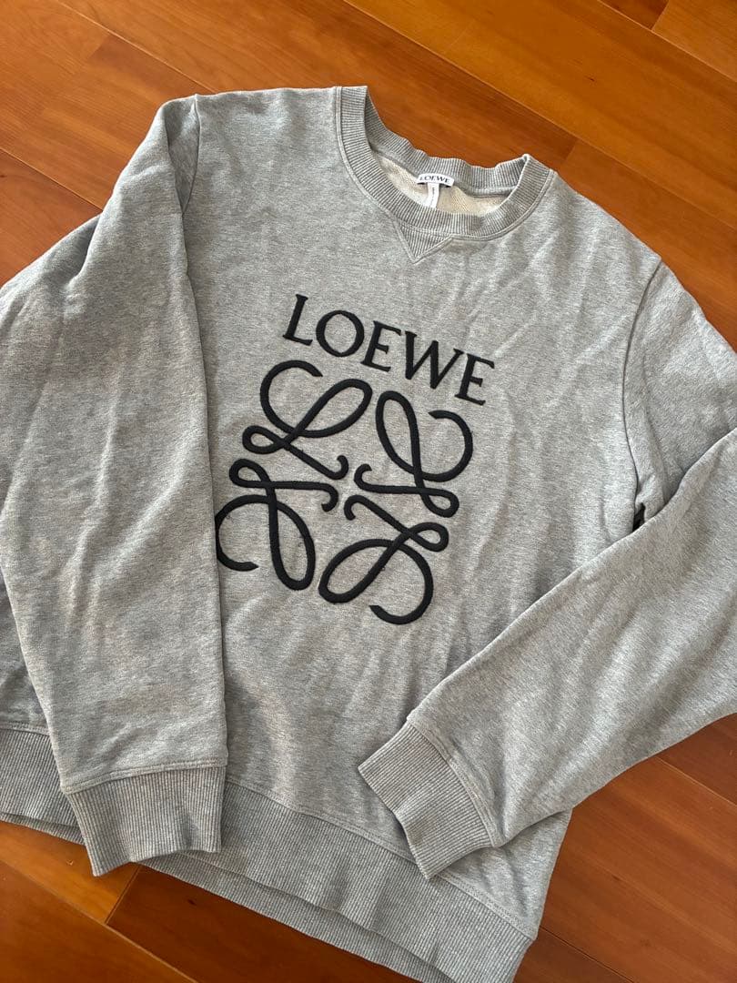 LOEWE グレー トレーナー Lサイズ