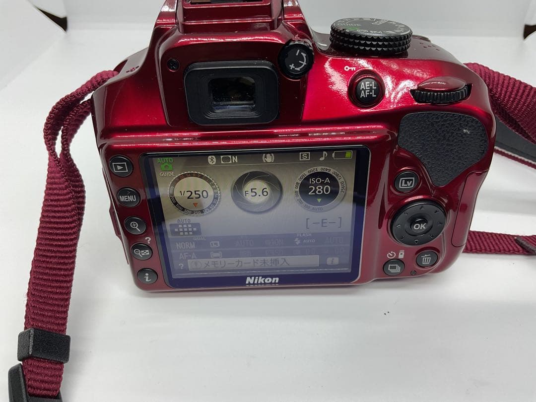 Nikon D3400 ダブルズームキット レッド　18-55mm VR