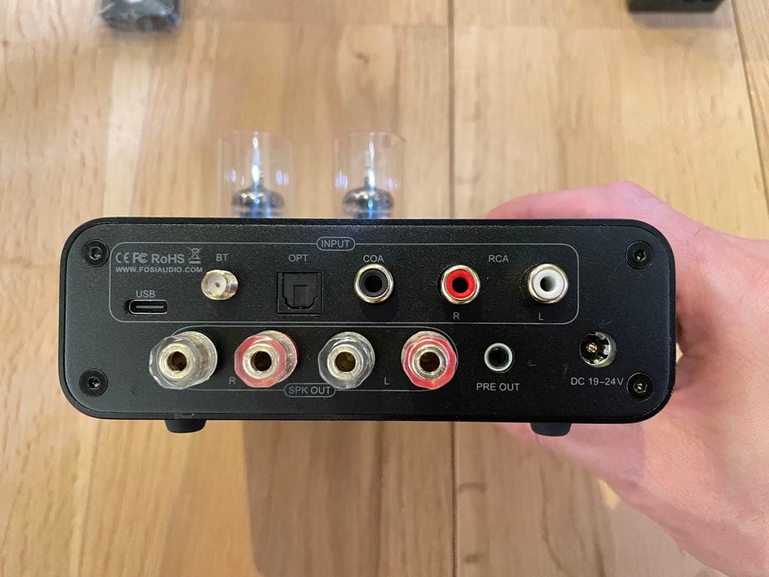 Fosi Audio MC331 真空管ハイブリッドアンプ Bluetooth