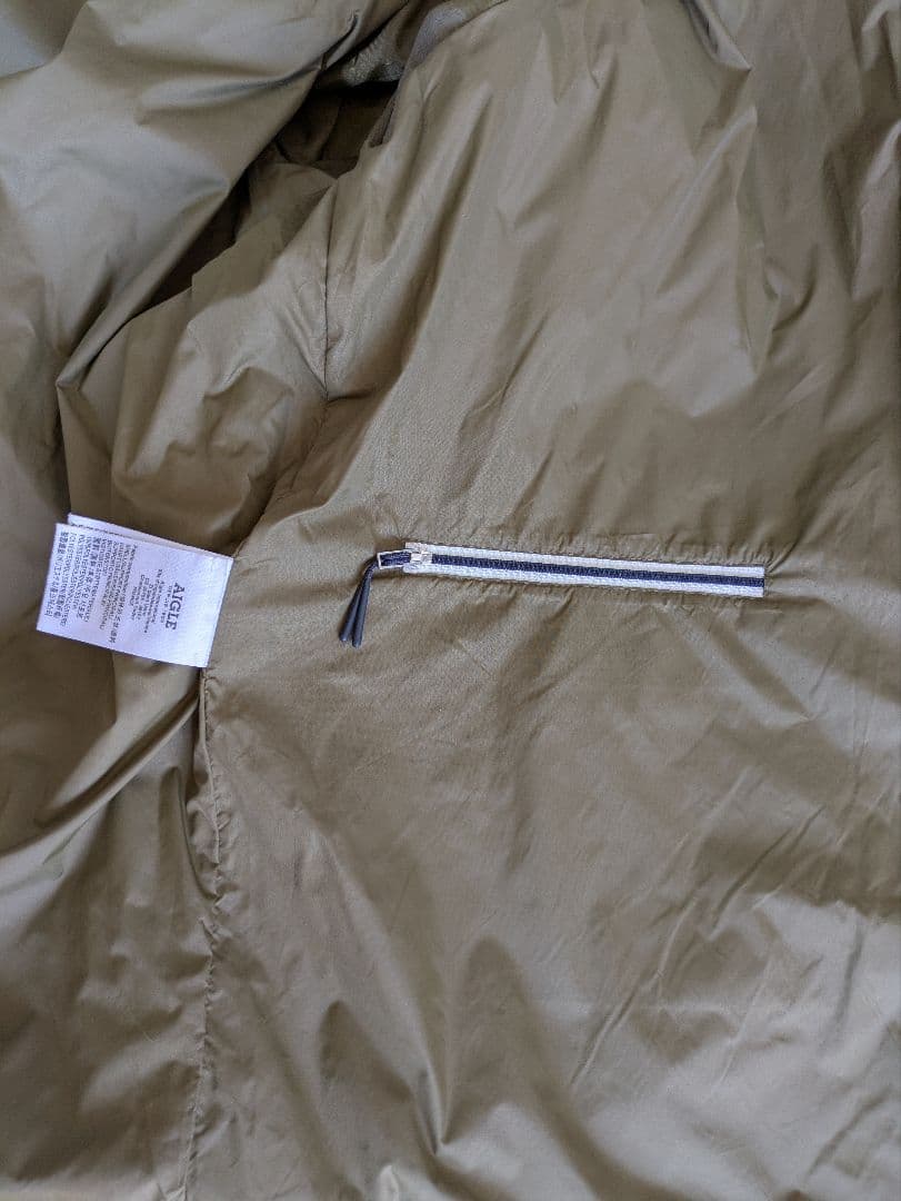 AIGLE フード付きモッズコート 38サイズ オリーブ