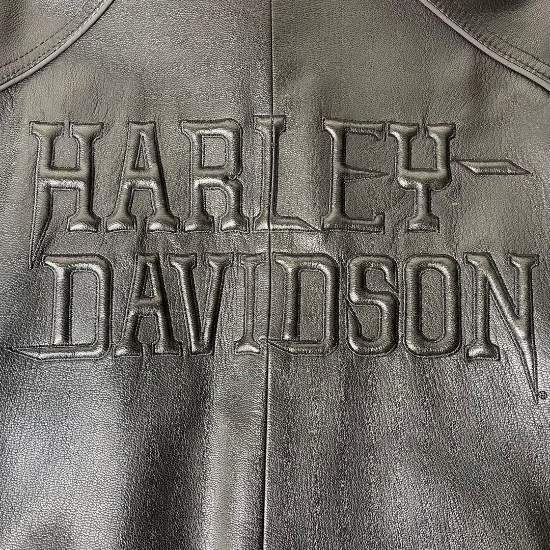 【専用】HARLEY-DAVIDSON 牛革 シングルライダースジャケット 黒M