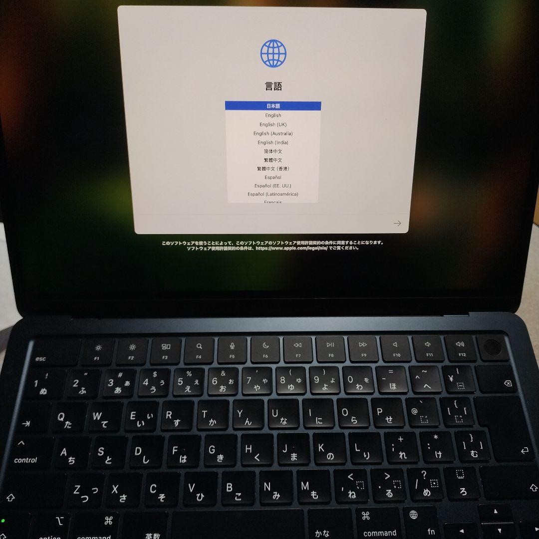 MacBook本体 Apple MacBook Air 2024 M3 8GB SSD 256GB