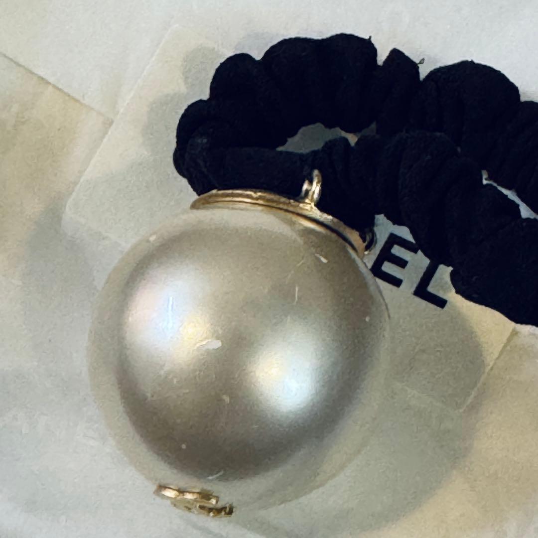 CHANEL シャネル パール付きヘアゴム シュシュ
