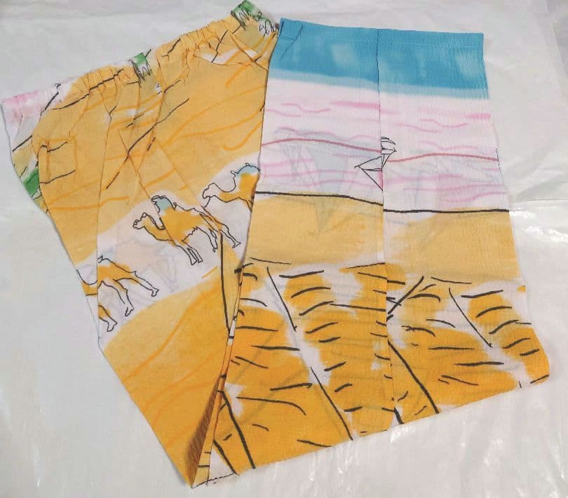 新品タグ付き ツモリチサト パジャマ ルームウェア 春夏 ラクダ リップル M