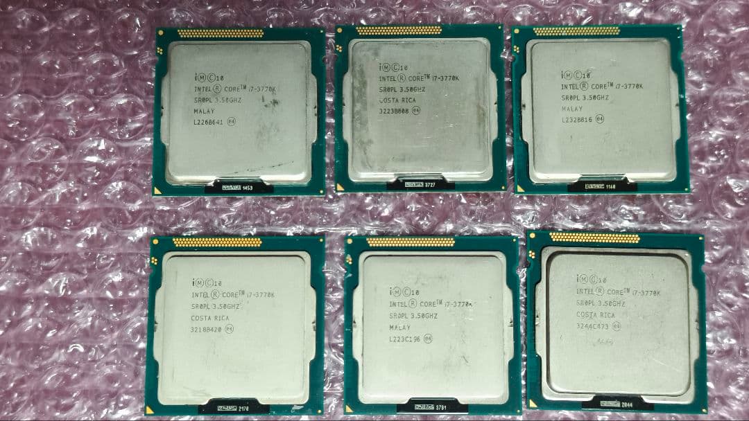 core i7 3770K 6個 まとめ売り動作確認済み