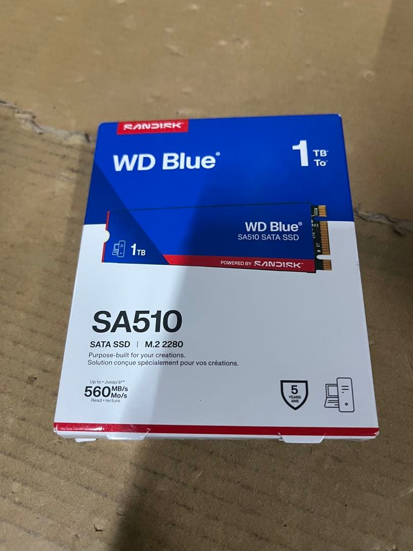 ウエスタンデジタル 内蔵SSD 1TB WD Blue SA510