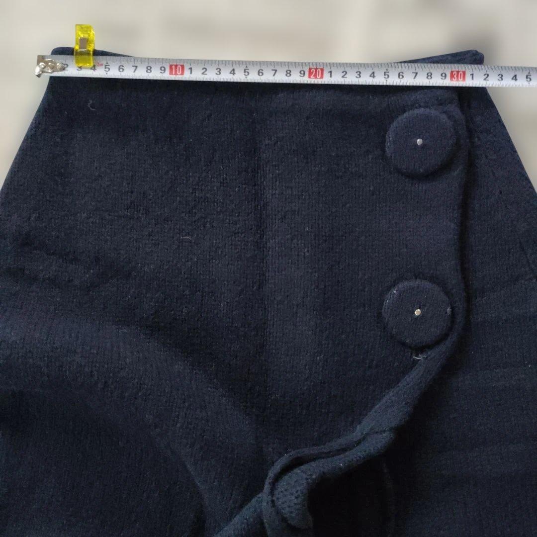 【再値下げ】PRADA カシミヤネイビー タイトスカート 前スリット　新品未使用