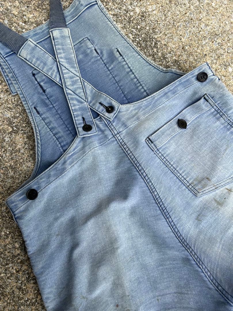 コ*ン様 30's40's50's モールスキンオーバーオール 襤褸 刺子 vi