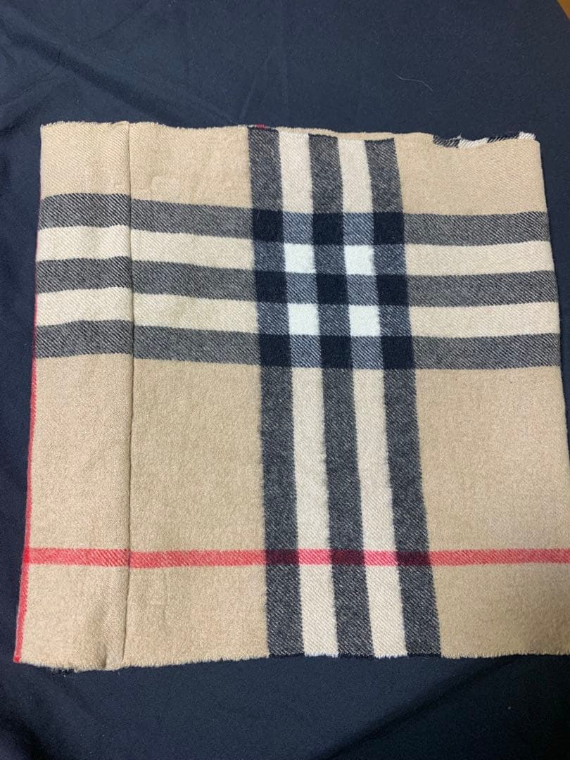 バーバリー　カシミア100%　スヌード　ネックウォーマー　マフラー