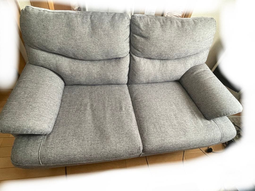 【3/16まで】たのメル便 ニトリ コンパクト ソファ 2人用 キャッツ3 GY