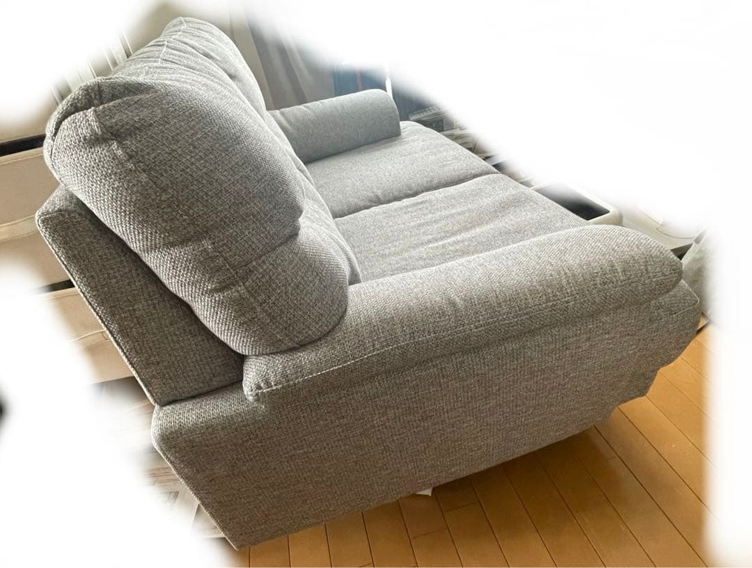 【3/16まで】たのメル便 ニトリ コンパクト ソファ 2人用 キャッツ3 GY