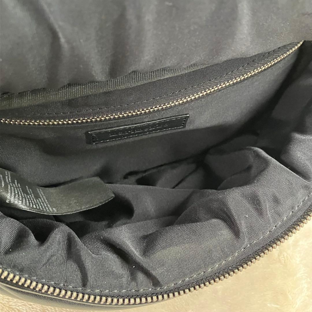 【美品✨】marimekko マリメッコ ショルダーバッグ レザー ブラック