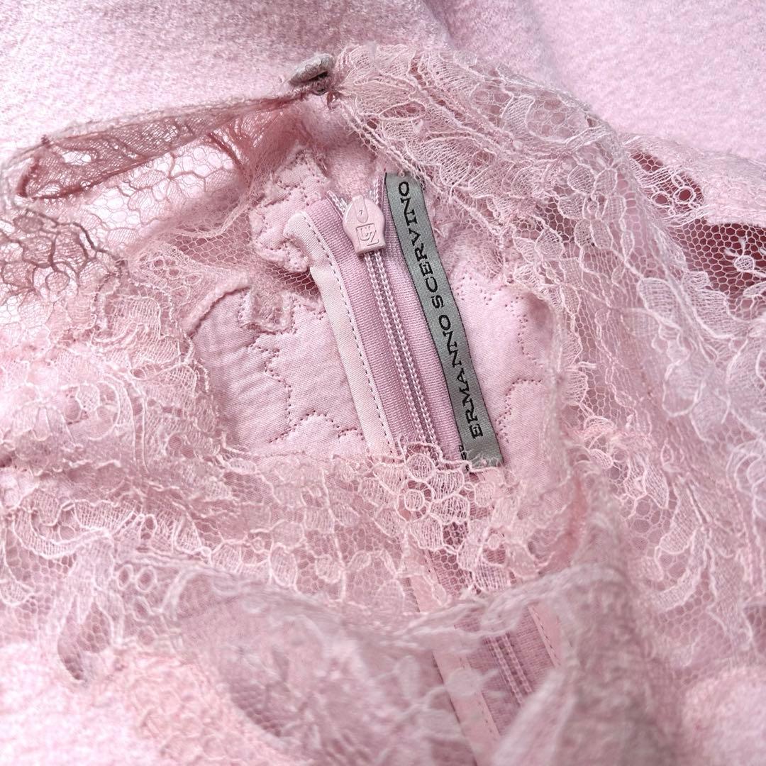 極美品ERMANNO SCERVINOエルマンノシェルヴィーノワンピース レース