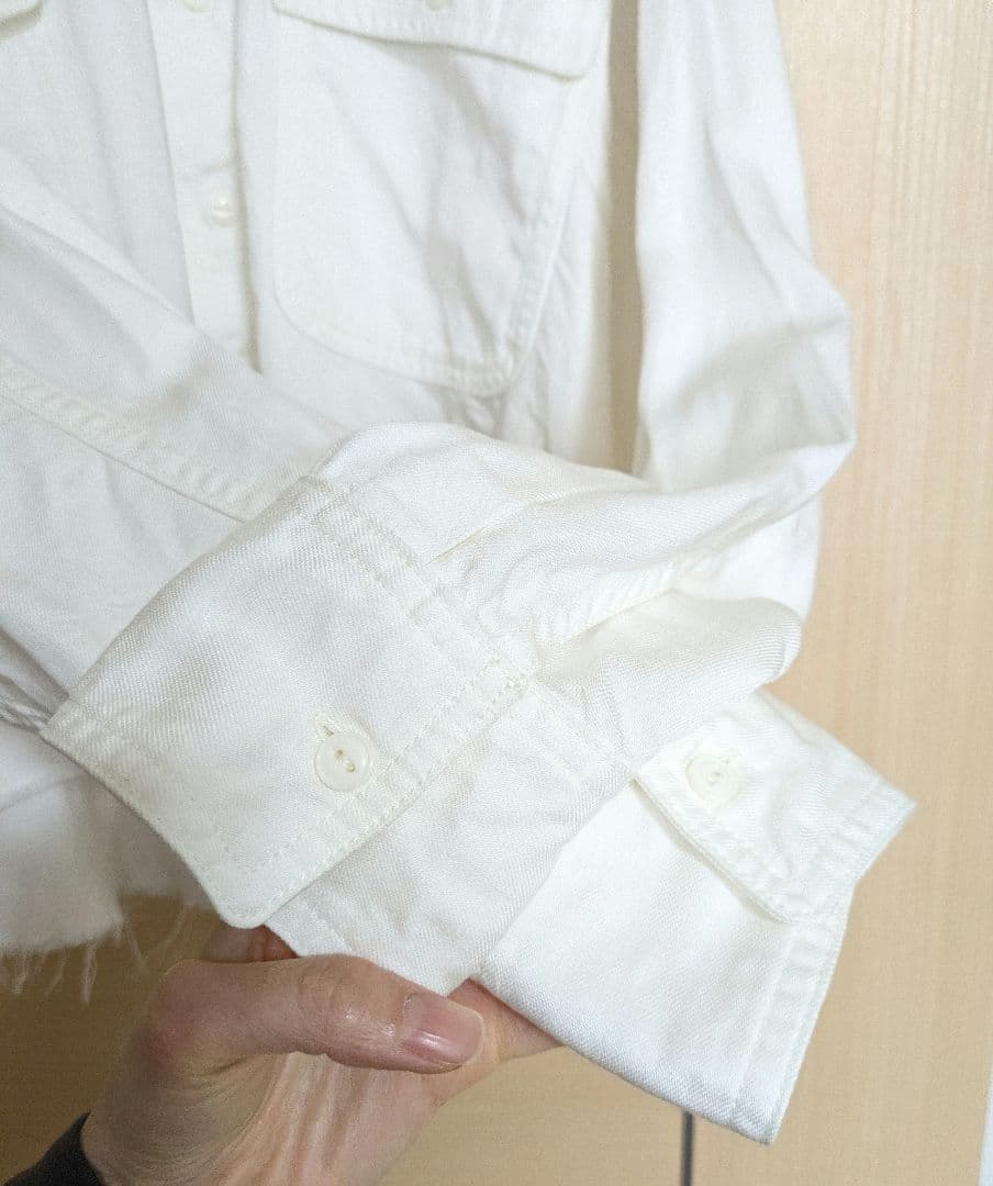 ウィムガゼット テンセル™繊維使用シャツ　白　ホワイト　フリーサイズ