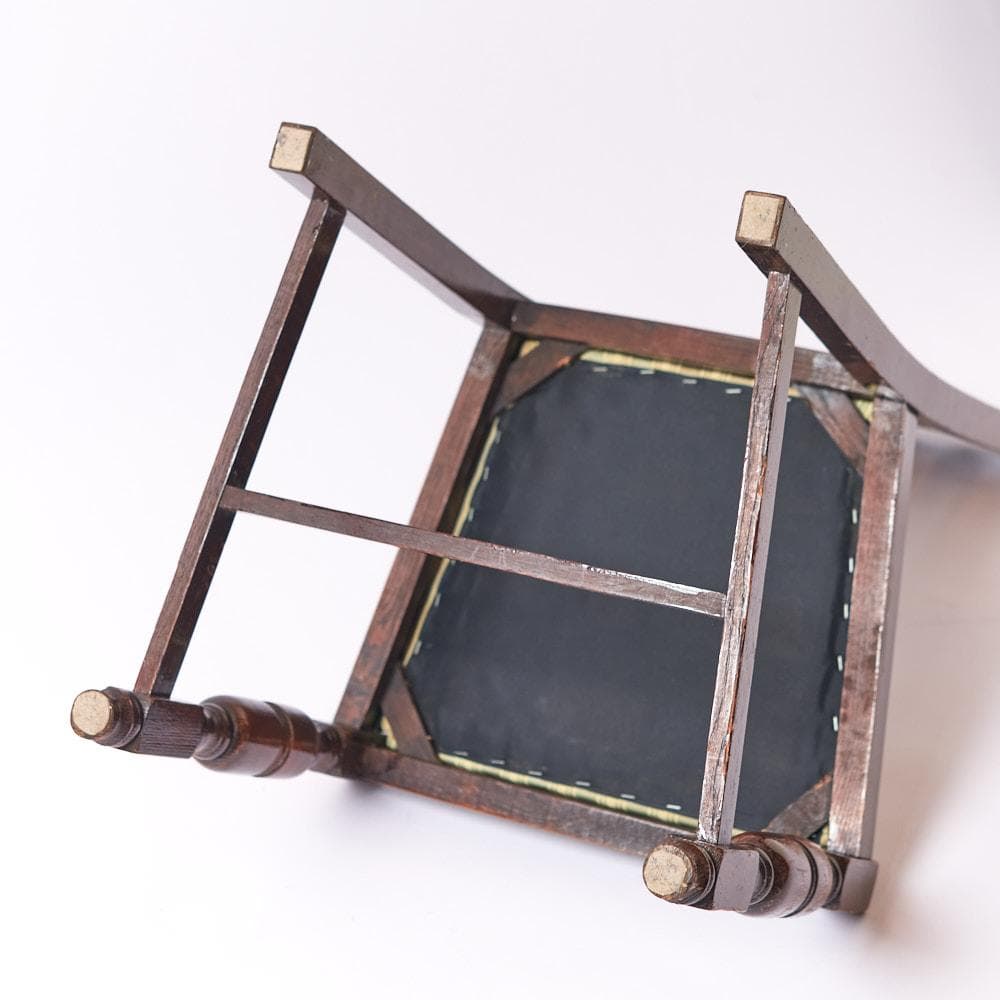 【surf】イギリス製アンティークチェア 1脚③(座面張替済)