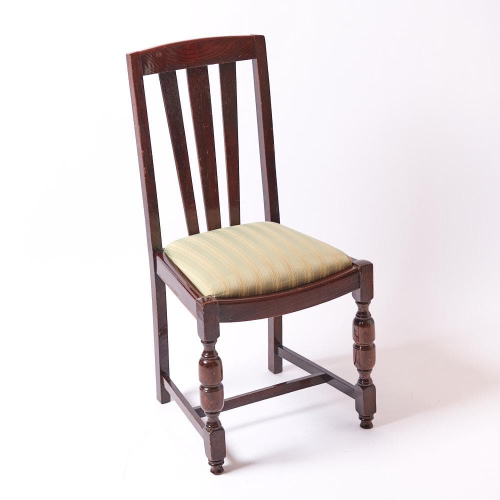 【surf】イギリス製アンティークチェア 1脚③(座面張替済)