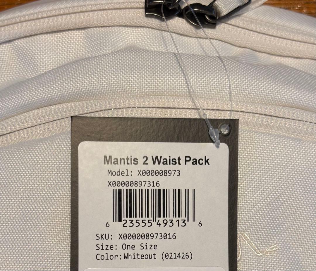 【新品未使用】Arc'teryx Mantis 2 Whiteout