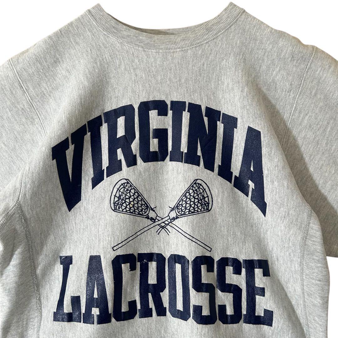 USA製 90sチャンピオン リバースウィーブ バージニア大学 ペンキ 襤褸 L