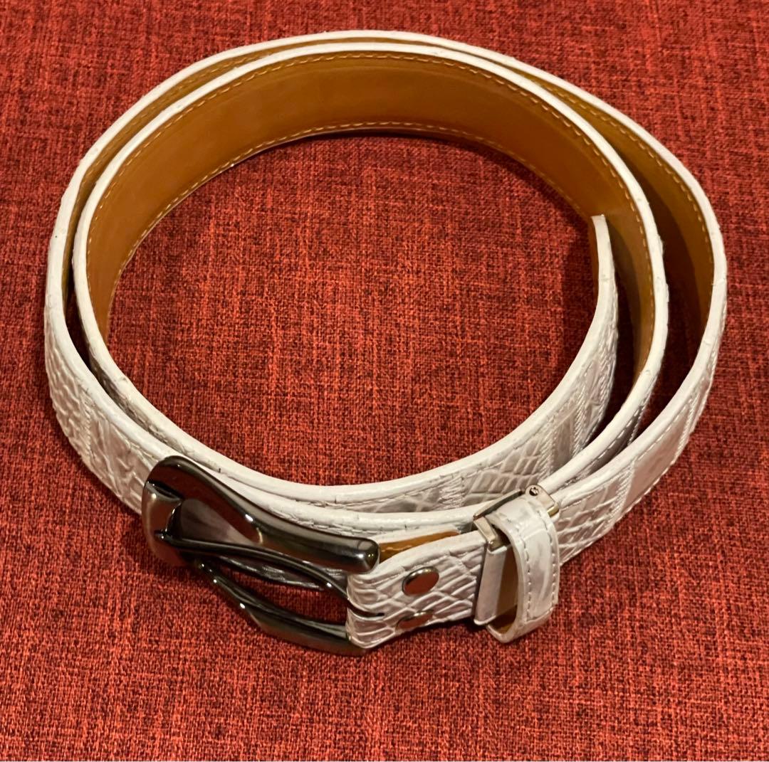 ◆感謝価格◆HOMMON HAKATA◆クロコダイル◆パッチワークベルト◆