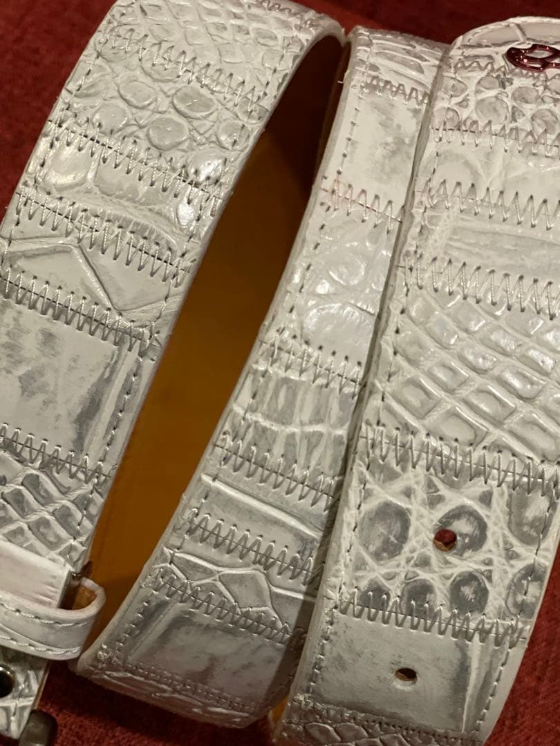 ◆感謝価格◆HOMMON HAKATA◆クロコダイル◆パッチワークベルト◆