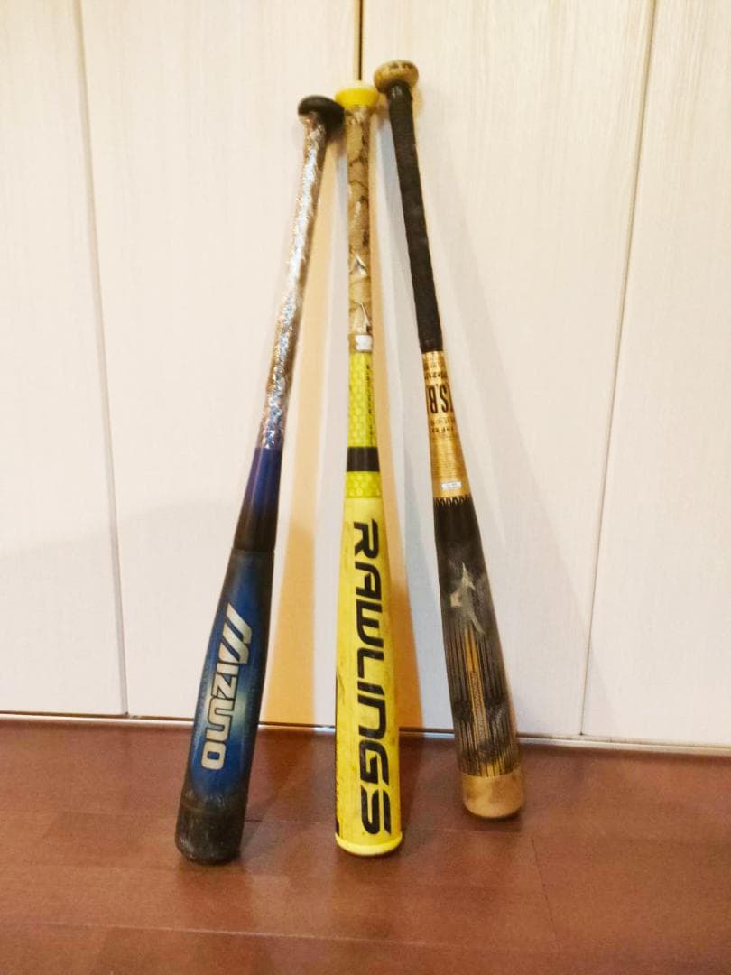 超メルカリ市限定値下げ！◢◤３本◢◤Mizuno・Rawlings少年野球バット