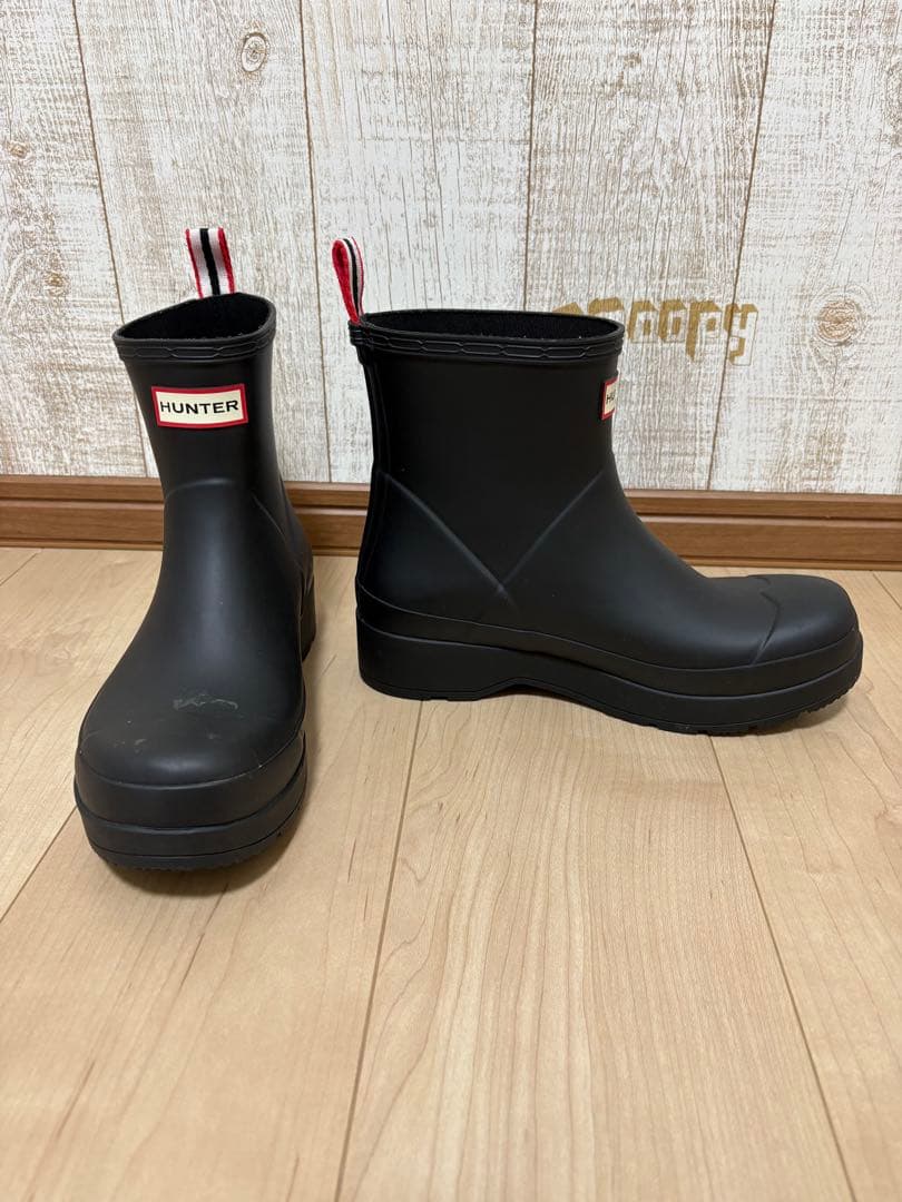専用25.5〜26㎝★美品HUNTERショートレインブーツUK7ハンター長靴
