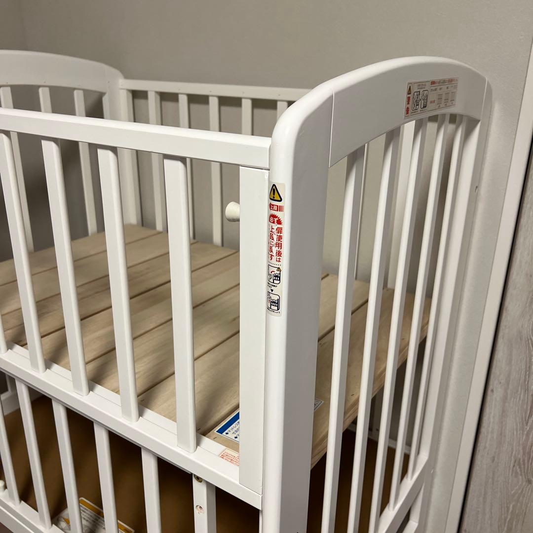 カトージ　katoji ハイポジション　ミニベビーベッド　ホワイト