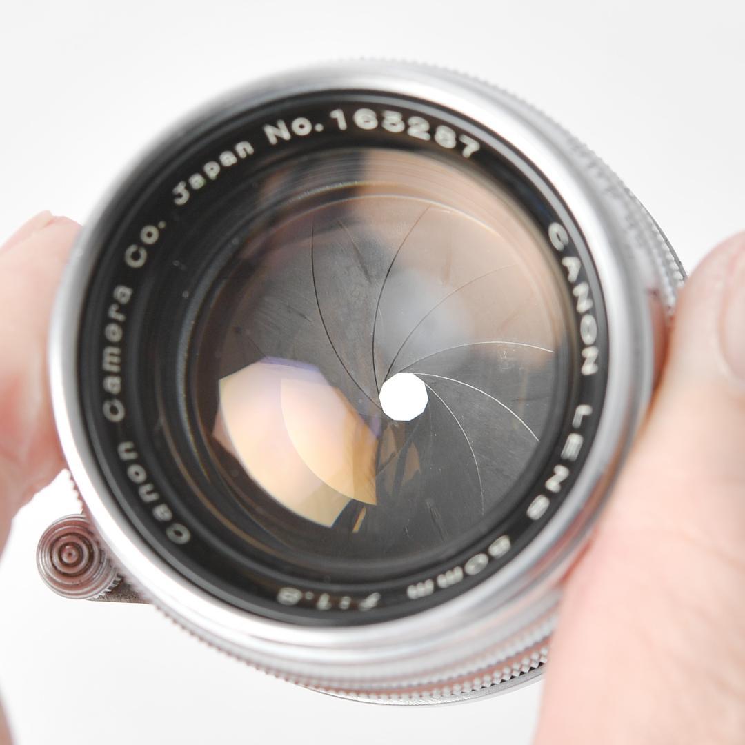 【オーバーホール済】 CANON7 ブラック 50mm f1.8 付属 レア