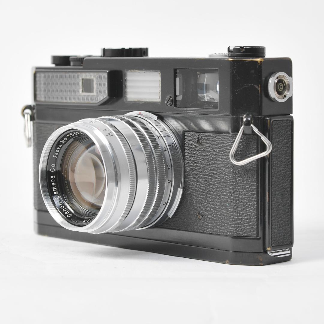 【オーバーホール済】 CANON7 ブラック 50mm f1.8 付属 レア