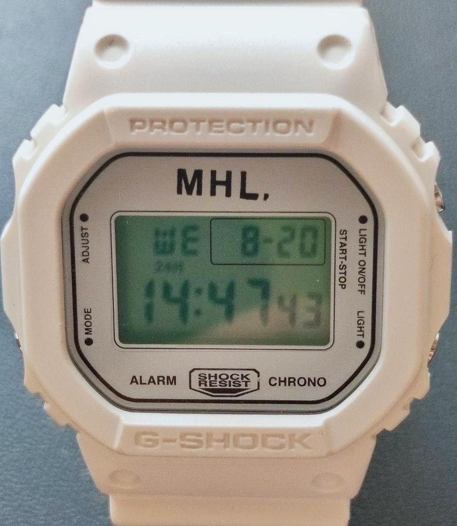❀G-SHOCK× MHL. DW-5600❀極美品❀洗浄・稼動品❀ホワイト❀