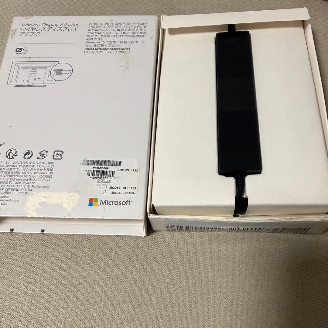純正 Microsoft P3Q-00009 ワイヤレスディスプレイアダプター