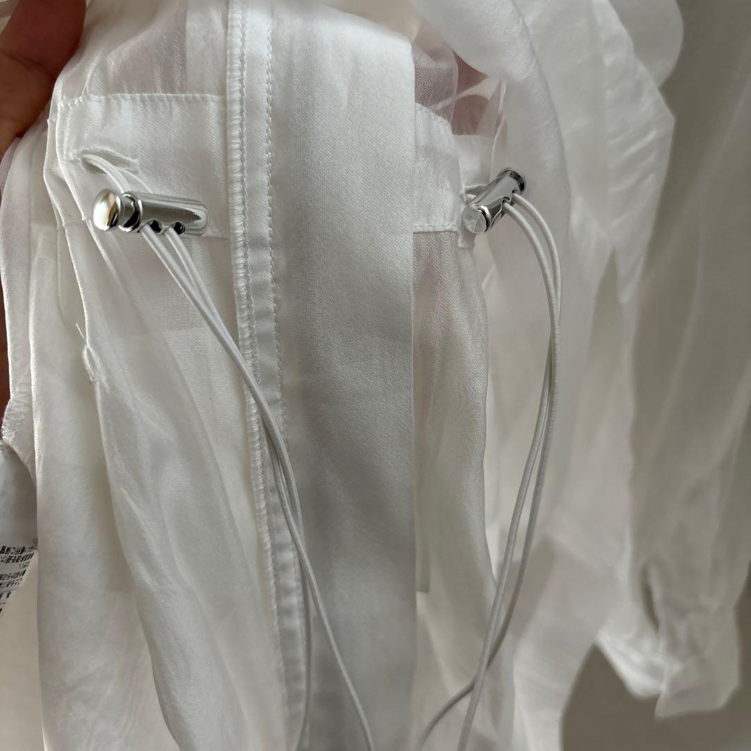 yk様　ラウンジドレス　オーガンジーM65 ホワイト