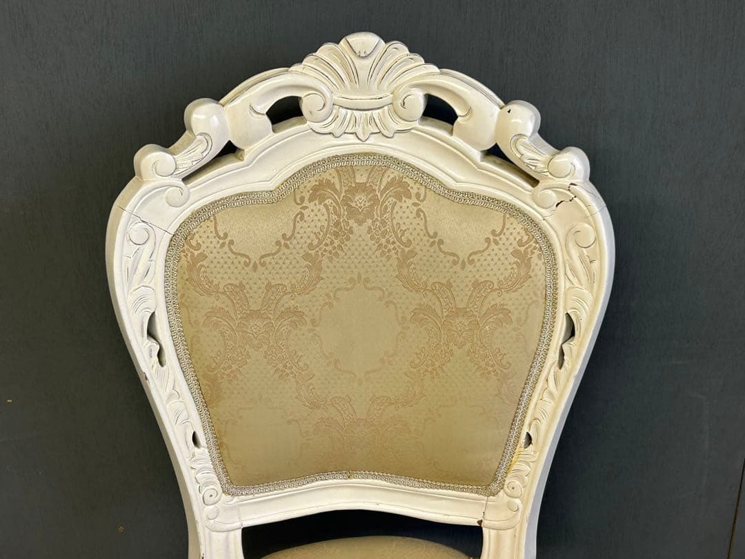 アンティーク調　マホガニー　クラシック　猫脚　ヨーロピアンチェア　宮殿家具