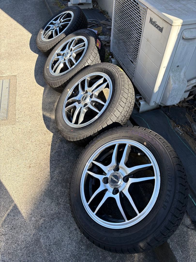 ramrod2　ＧＹ　スタッドレスアルミセット　155/65R14 ２本②