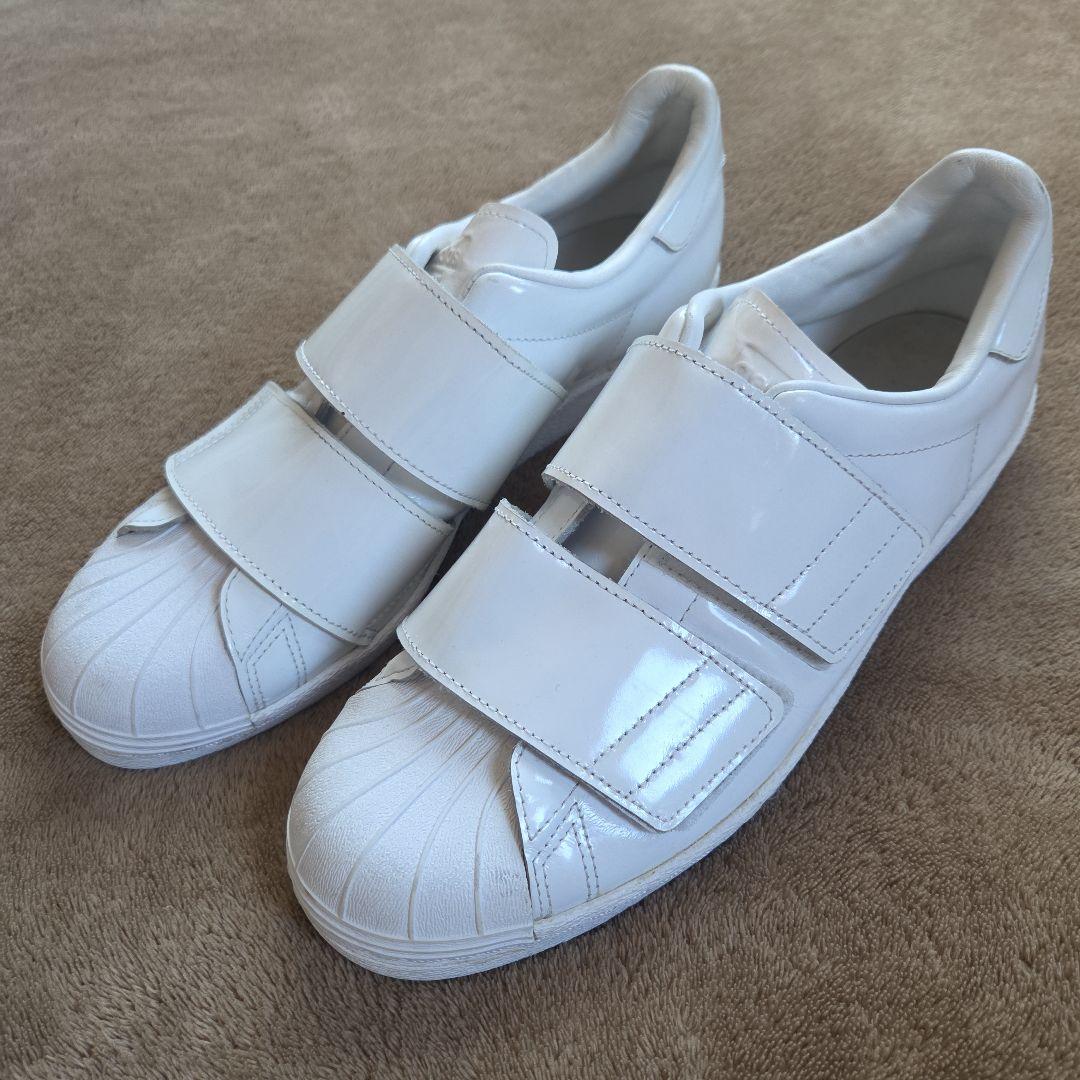 adidas ベルクロ スーパースター　ホワイト　スニーカー