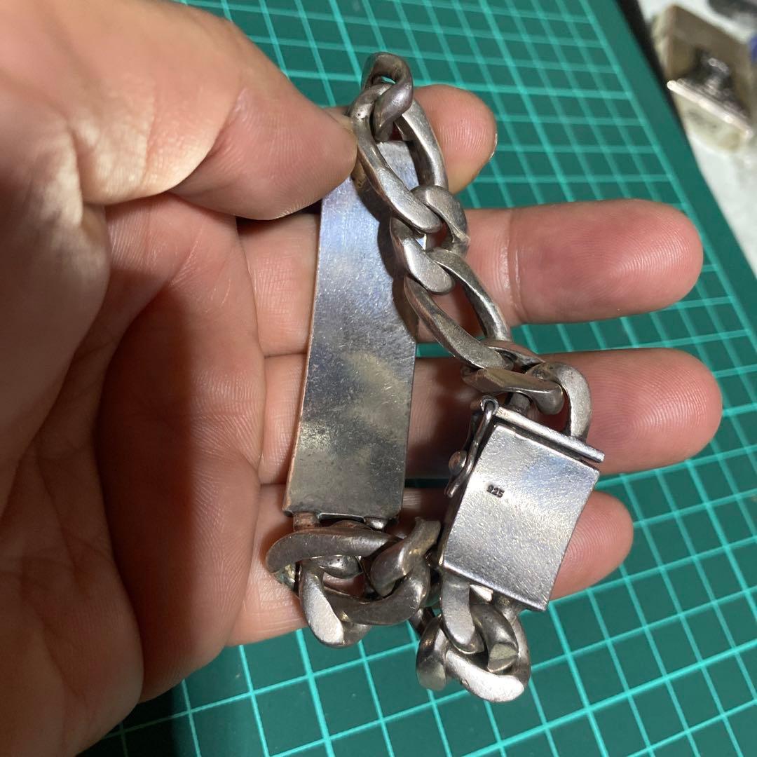 925 ブレスレット　CH プラス　チェーン型　リストバンド