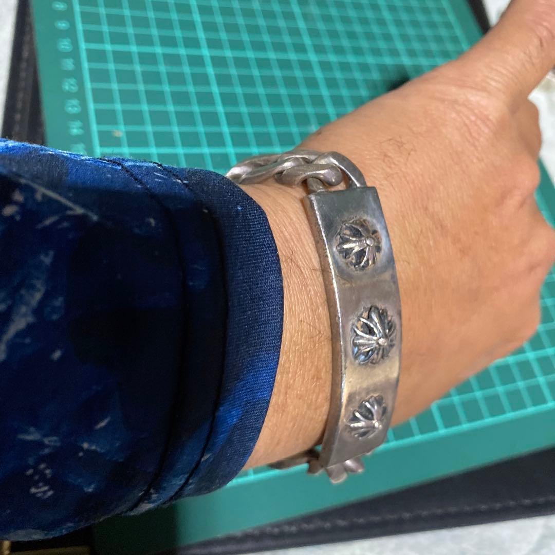 925 ブレスレット　CH プラス　チェーン型　リストバンド