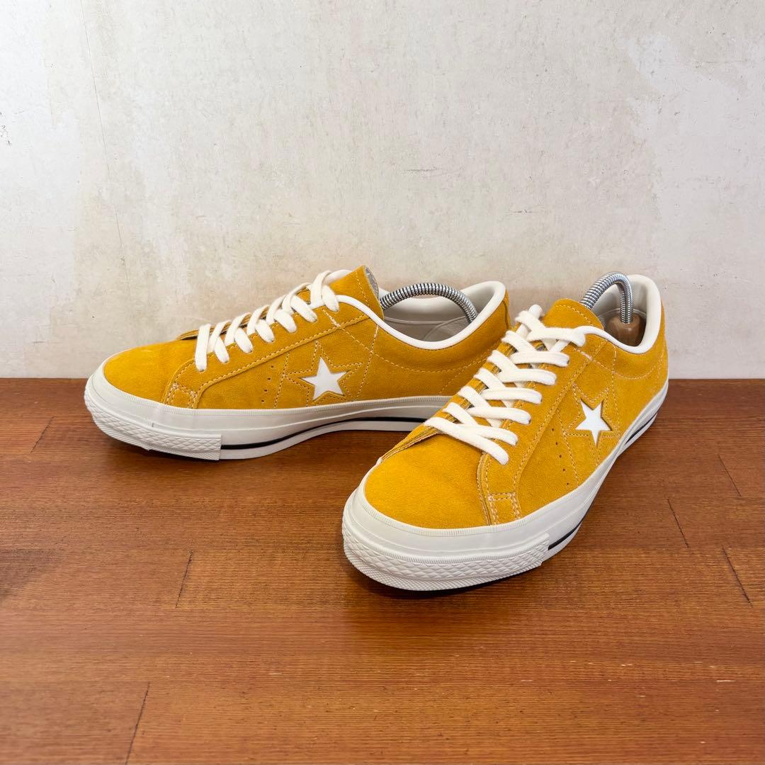 極美品　日本製　コンバース　ワンスター　ゴールド　スエード　25.0センチ