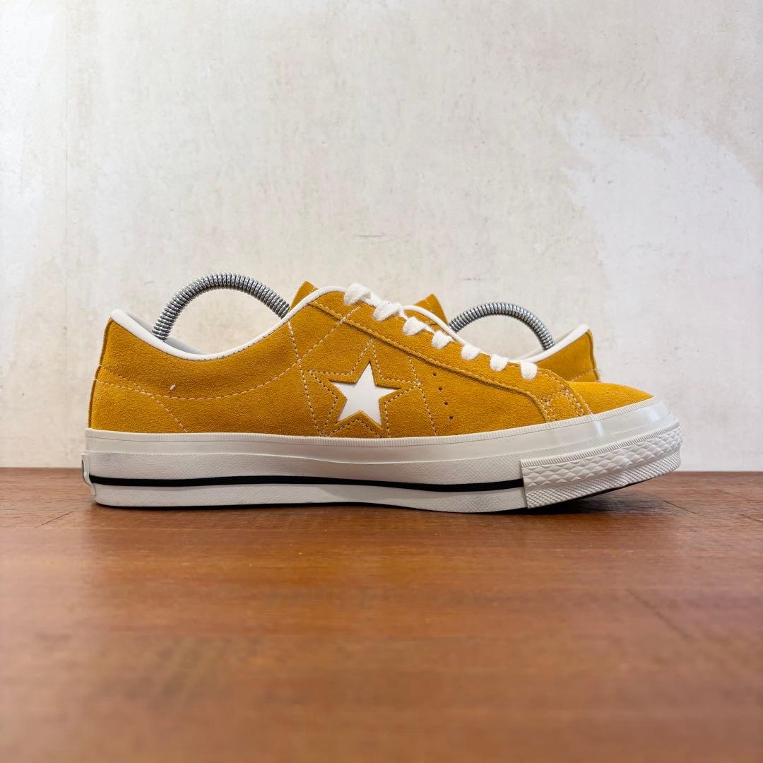 極美品　日本製　コンバース　ワンスター　ゴールド　スエード　25.0センチ