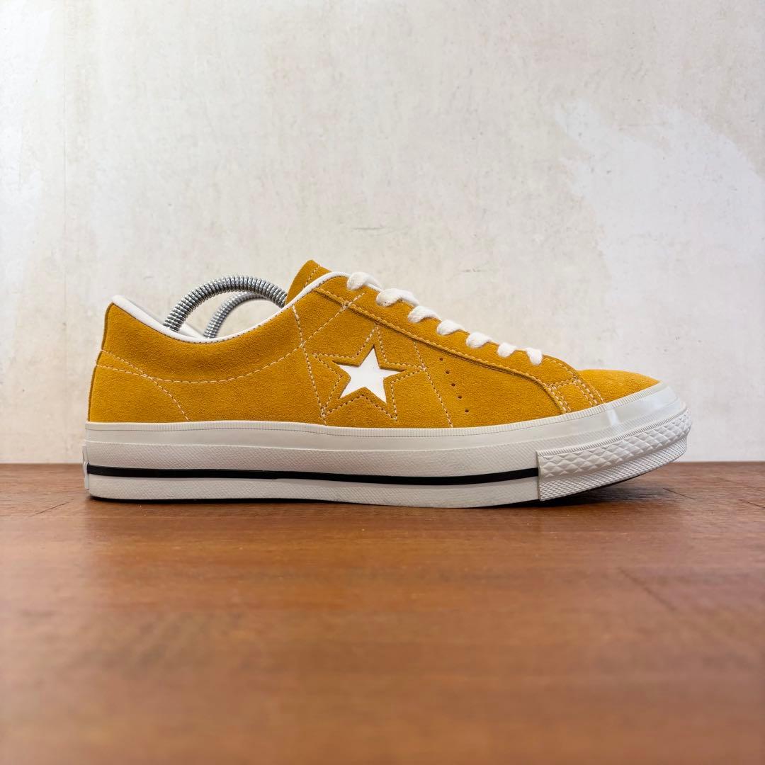 極美品　日本製　コンバース　ワンスター　ゴールド　スエード　25.0センチ