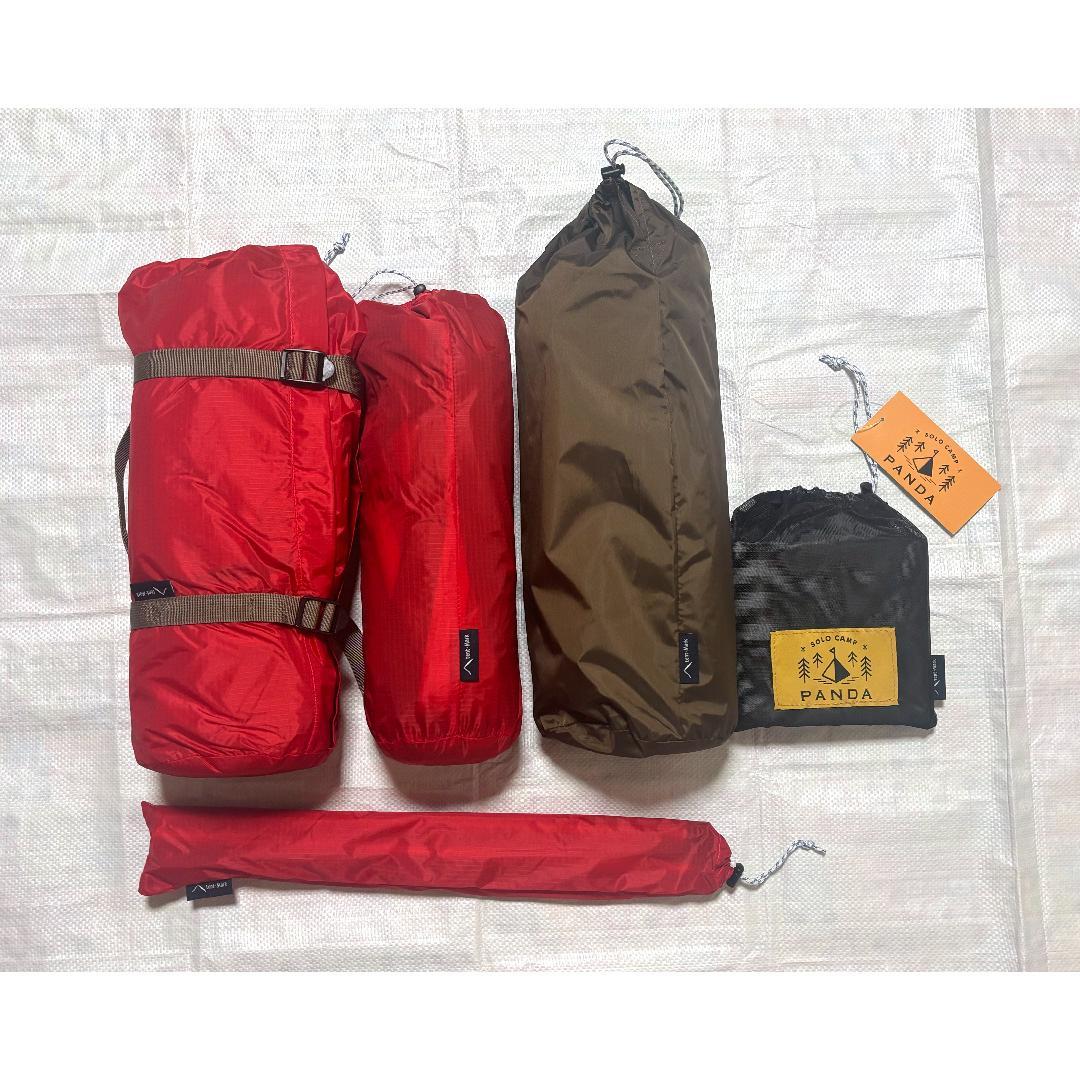 【未使用・廃盤】パンダレッド本体＋インナーDX＋フットプリント/テンマクデザイン