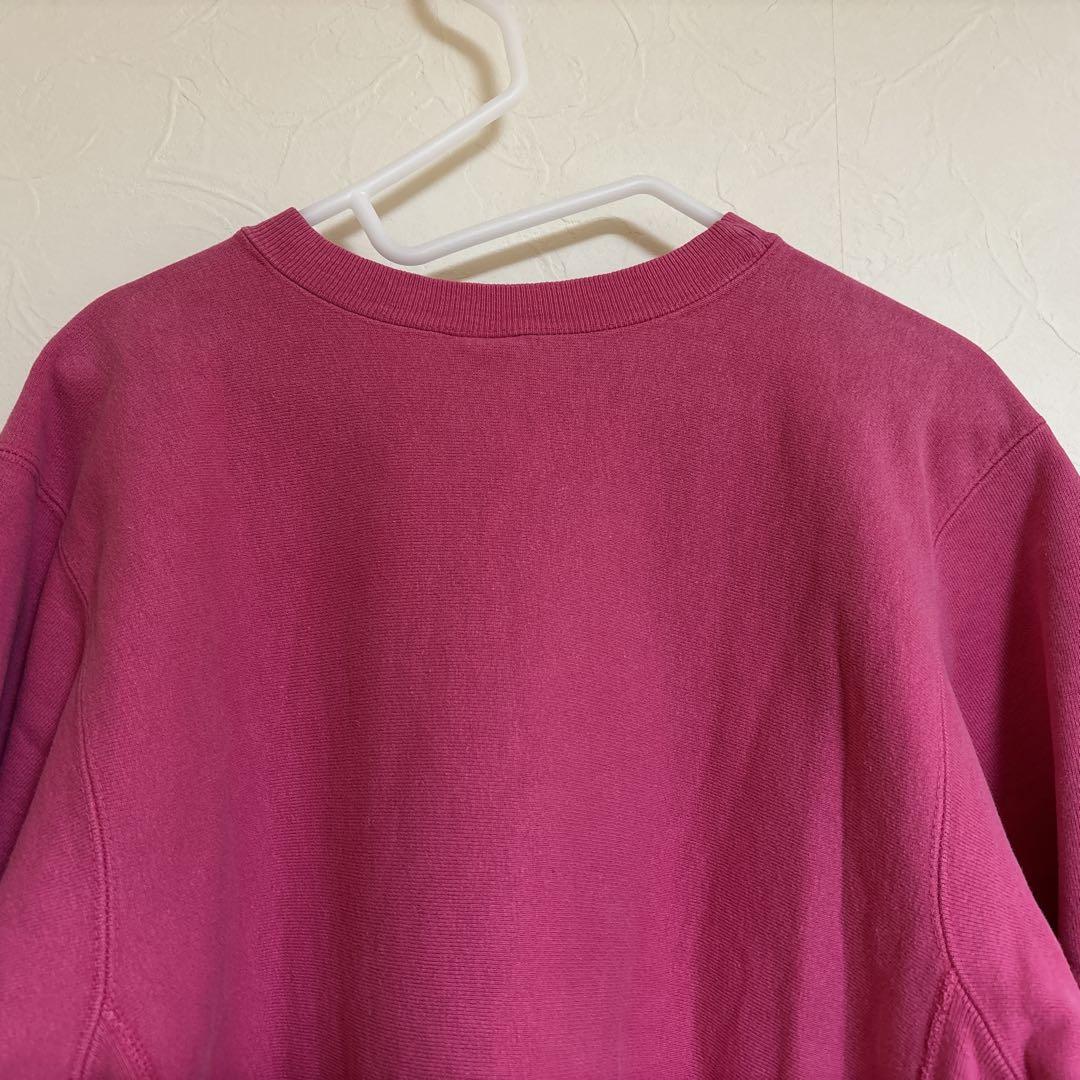 チャンピオン　リバースウィーブ　USA ピンク　Lサイズ　レアカラー