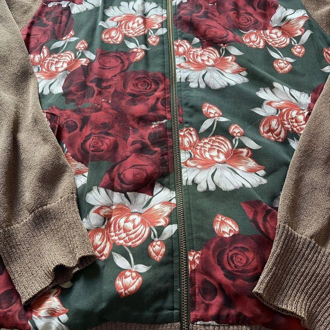 【美品】UNDERCOVER 21SS スカルローズニットブルゾン