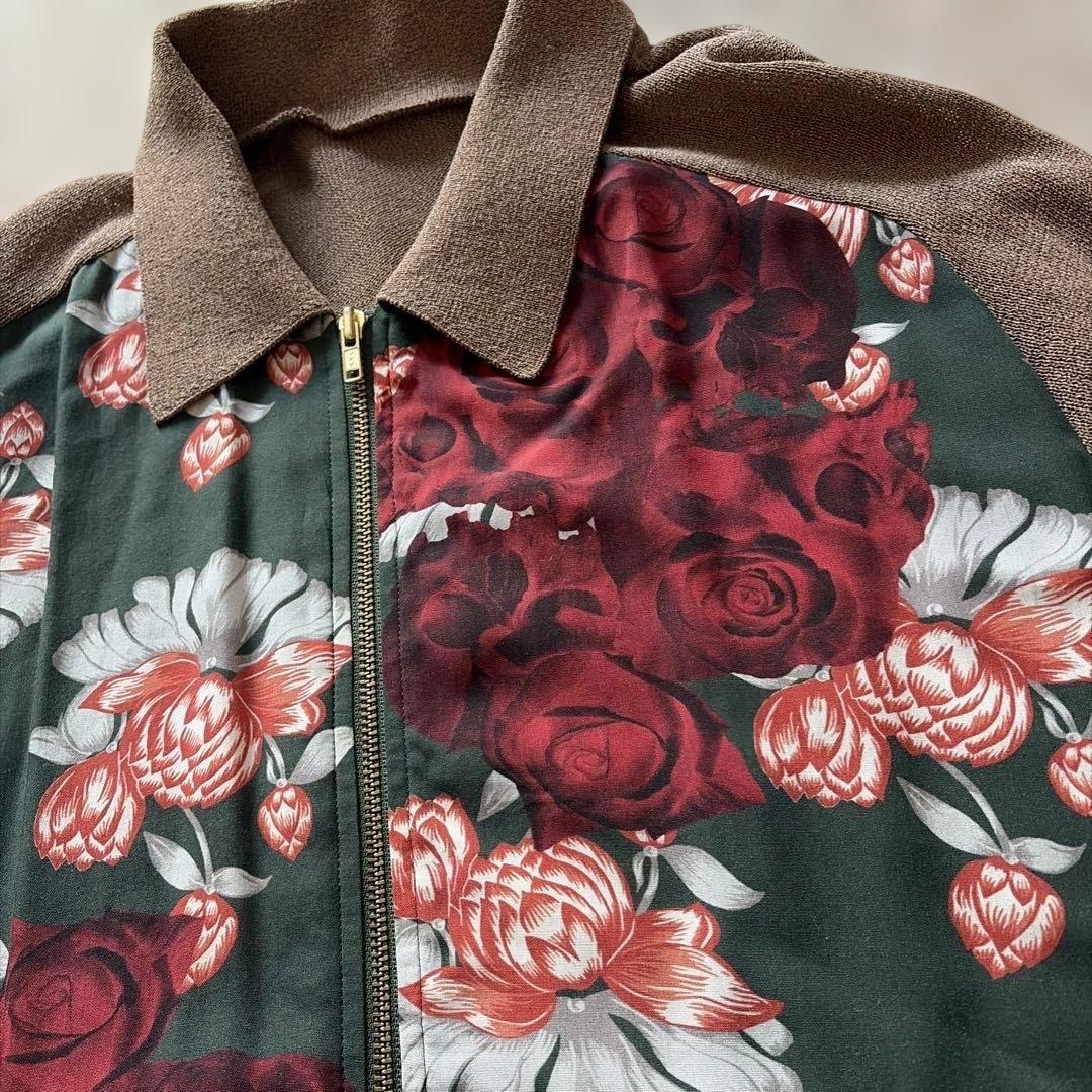 【美品】UNDERCOVER 21SS スカルローズニットブルゾン