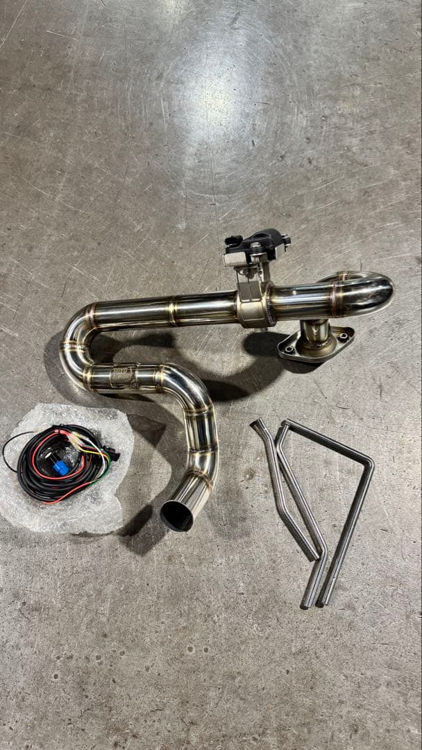 アウトレット品　s660 jw5 バルブ付きマフラー エスロク ワンオフマフラー