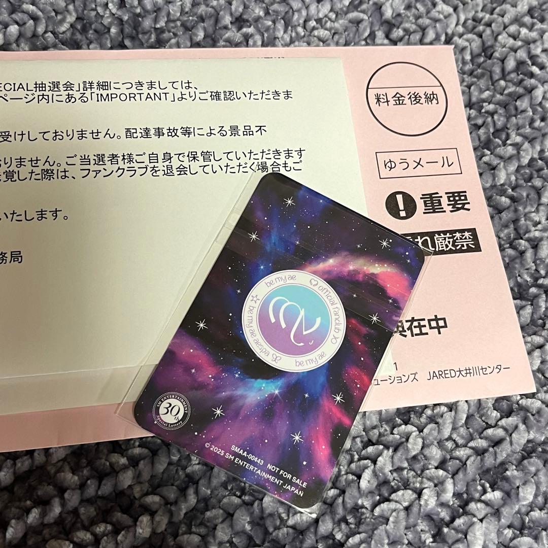 SM ENTERTAINMENT 30周年記念　トレカ　aespa ニンニン